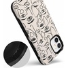 image:imageCasely iPhone 12 Mini Case  Sneaky Monkeys  Frida Kahlo Jungle Floral  Bold Protective Design  Compatible with MagSafeWere All Human  Minimal Face Art
