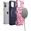 image:imageCasely iPhone 12 Mini Case  Sneaky Monkeys  Frida Kahlo Jungle Floral  Bold Protective Design  Compatible with MagSafeXOXO  Pink Candy Hearts