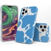 image:imageCasely iPhone 12 Pro Max Case  Scribble Me that  Crayola Rainbow Pencil  Classic Ultra Slim DesignCurrent MOOd  Light Blue Cow Print