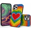 image:imageCasely iPhone 1212 Pro Case  Doodle Bug  Crayola Crayon  Bold Protective Design  Compatible with MagSafeI Heart Tie Dye  Rainbow Heart
