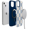image:imageCasely iPhone 13 Case  Monets View  The Met Museum  Bold Protective Design  Compatible with MagSafeFit Check  Light Blue Checkerboard