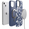 image:imageCasely iPhone 13 Case  Monets View  The Met Museum  Bold Protective Design  Compatible with MagSafeNavy Cherry Blossom Floral