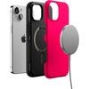 image:imageCasely iPhone 13 Case  Monets View  The Met Museum  Bold Protective Design  Compatible with MagSafeThink Pink  Solid Neon Pink