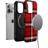 image:imageCasely iPhone 13 Pro Case  Find Your Muse  Frida Kahlo Portrait  Bold Protective Design  Compatible with MagSafeAs if Red Plaid