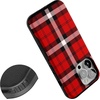 image:imageCasely iPhone 13 Pro Case  Find Your Muse  Frida Kahlo Portrait  Bold Protective Design  Compatible with MagSafeAs if Red Plaid