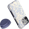 image:imageCasely iPhone 13 Pro Case  Find Your Muse  Frida Kahlo Portrait  Bold Protective Design  Compatible with MagSafeCupids Canvas  Periwinkle Floral