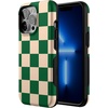image:imageCasely iPhone 13 Pro Case  Find Your Muse  Frida Kahlo Portrait  Bold Protective Design  Compatible with MagSafeFit Check  Green Checkerboard