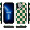 image:imageCasely iPhone 13 Pro Case  Find Your Muse  Frida Kahlo Portrait  Bold Protective Design  Compatible with MagSafeFit Check  Green Checkerboard