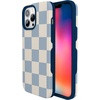 image:imageCasely iPhone 13 Pro Case  Find Your Muse  Frida Kahlo Portrait  Bold Protective Design  Compatible with MagSafeFit Check  Light Blue Checkerboard