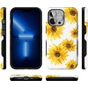 image:imageCasely iPhone 13 Pro Case  Find Your Muse  Frida Kahlo Portrait  Bold Protective Design  Compatible with MagSafeGolden Garden  Yellow Sunflower