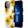 image:imageCasely iPhone 13 Pro Case  Find Your Muse  Frida Kahlo Portrait  Bold Protective Design  Compatible with MagSafeGolden Garden  Yellow Sunflower