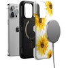 image:imageCasely iPhone 13 Pro Case  Find Your Muse  Frida Kahlo Portrait  Bold Protective Design  Compatible with MagSafeGolden Garden  Yellow Sunflower