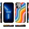 image:imageCasely iPhone 13 Pro Case  Find Your Muse  Frida Kahlo Portrait  Bold Protective Design  Compatible with MagSafeLove for All  Rainbow Pride