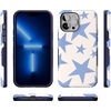 image:imageCasely iPhone 13 Pro Case  Find Your Muse  Frida Kahlo Portrait  Bold Protective Design  Compatible with MagSafeStars Align  Blue  White Stars