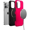 image:imageCasely iPhone 13 Pro Case  Find Your Muse  Frida Kahlo Portrait  Bold Protective Design  Compatible with MagSafeThink Pink  Solid Neon Pink