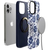 image:imageCasely iPhone 13 Pro Max Case  All the Fun Things  Fun on Weekdays  Bold Protective Design  Compatible with MagSafeRose to Fame  Blue  White Rose Floral