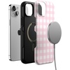 image:imageCasely iPhone 14 Case  Monets Bridge  The Met Museum  Bold Protective Design  Compatible with MagSafePink Plaid  Sunday Best