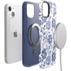 image:imageCasely iPhone 14 Case  Monets Bridge  The Met Museum  Bold Protective Design  Compatible with MagSafeRose to Fame  Blue  White Rose Floral