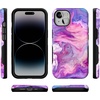 image:imageCasely iPhone 14 Case  Monets Bridge  The Met Museum  Bold Protective Design  Compatible with MagSafeTie Dying Over You  Purple Marble