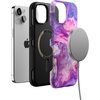 image:imageCasely iPhone 14 Case  Monets Bridge  The Met Museum  Bold Protective Design  Compatible with MagSafeTie Dying Over You  Purple Marble