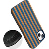 image:imageCasely iPhone 14 Plus Case  Monets Bridge  The Met Museum  Bold Protective Design  Compatible with MagSafeGo New York  Blue  Orange Stripes