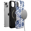 image:imageCasely iPhone 14 Plus Case  Monets Bridge  The Met Museum  Bold Protective Design  Compatible with MagSafeRose to Fame  Blue  White Rose Floral