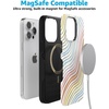 image:imageCasely iPhone 14 Pro Case  Monets Bridge  The Met Museum  Bold Protective Design  Compatible with MagSafeRide The Wave  Pastel Rainbow Lined