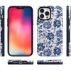 image:imageCasely iPhone 14 Pro Case  Monets Bridge  The Met Museum  Bold Protective Design  Compatible with MagSafeRose to Fame  Blue  White Rose Floral