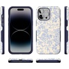 image:imageCasely iPhone 14 Pro Max Case  Monets Bridge  The Met Museum  Bold Protective Design  Compatible with MagSafeCupids Canvas  Periwinkle Floral