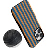 image:imageCasely iPhone 14 Pro Max Case  Monets Bridge  The Met Museum  Bold Protective Design  Compatible with MagSafeGo New York  Blue  Orange Stripes