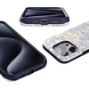 image:imageCasely iPhone 15 Pro Case  Monets Bridge  The Met Museum  Bold Protective Design  Compatible with MagSafeCupids Canvas  Periwinkle Floral