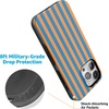 image:imageCasely iPhone 15 Pro Case  Monets Bridge  The Met Museum  Bold Protective Design  Compatible with MagSafeGo New York  Blue  Orange Stripes