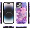 image:imageCasely iPhone 15 Pro Case  Monets Bridge  The Met Museum  Bold Protective Design  Compatible with MagSafeTie Dying Over You  Purple Marble