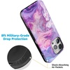 image:imageCasely iPhone 15 Pro Case  Monets Bridge  The Met Museum  Bold Protective Design  Compatible with MagSafeTie Dying Over You  Purple Marble