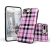 image:imageCasely iPhone 678 Plus Case  On Cloud Nine  Glitch Smiley Face  Bold Protective DesignAs if Light Purple Plaid