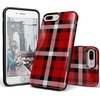 image:imageCasely iPhone 678 Plus Case  On Cloud Nine  Glitch Smiley Face  Bold Protective DesignAs if Red Plaid