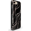 image:imageCasely iPhone 678 Plus Case  On Cloud Nine  Glitch Smiley Face  Bold Protective DesignBlack and Gold Metallic Waves