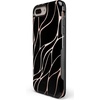 image:imageCasely iPhone 678 Plus Case  On Cloud Nine  Glitch Smiley Face  Bold Protective DesignBlack and Gold Metallic Waves
