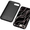 image:imageCasely iPhone 678 Plus Case  On Cloud Nine  Glitch Smiley Face  Bold Protective DesignBlack and Gold Metallic Waves