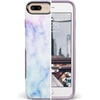 image:imageCasely iPhone 678 Plus Case  On Cloud Nine  Glitch Smiley Face  Bold Protective DesignBlue  Purple Cotton Candy Marble