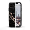 image:imageCasely iPhone 678 Plus Case  On Cloud Nine  Glitch Smiley Face  Bold Protective DesignCracked Rose Gold Black Marble