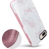 image:imageCasely iPhone 678 Plus Case  On Cloud Nine  Glitch Smiley Face  Bold Protective DesignSubtle Blush  White and Pink Marble