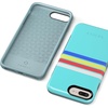image:imageCasely iPhone 678 Plus Case  On Cloud Nine  Glitch Smiley Face  Bold Protective DesignTeal Rainbow Stripes Color Block