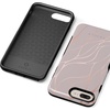 image:imageCasely iPhone 678 Plus Case  Out and About  Light Pink Floral  Bold Protective DesignPink and Gold Metallic Waves