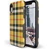 image:imageCasely iPhone XR Case  Peace Out  Groovy Peace Sign  Bold Protective Design53 As if Yellow Plaid