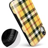 image:imageCasely iPhone XR Case  Peace Out  Groovy Peace Sign  Bold Protective Design53 As if Yellow Plaid