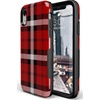image:imageCasely iPhone XR Case  Peace Out  Groovy Peace Sign  Bold Protective DesignAs if  Red Plaid