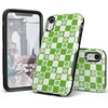 image:imageCasely iPhone XR Case  Peace Out  Groovy Peace Sign  Bold Protective DesignCheck Mate  Daisy Checkerboard Floral