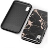 image:imageCasely iPhone XR Case  Peace Out  Groovy Peace Sign  Bold Protective DesignHidden Gem  Rose Gold and Black Marble