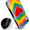 image:imageCasely iPhone XR Case  Peace Out  Groovy Peace Sign  Bold Protective DesignI Heart Tie Dye  Rainbow Heart